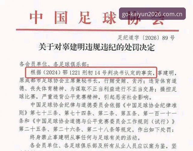 足协第三批禁足名单解读：从开云体育视角看中国足球整顿实用指南